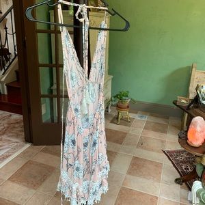 Low back mini sundress